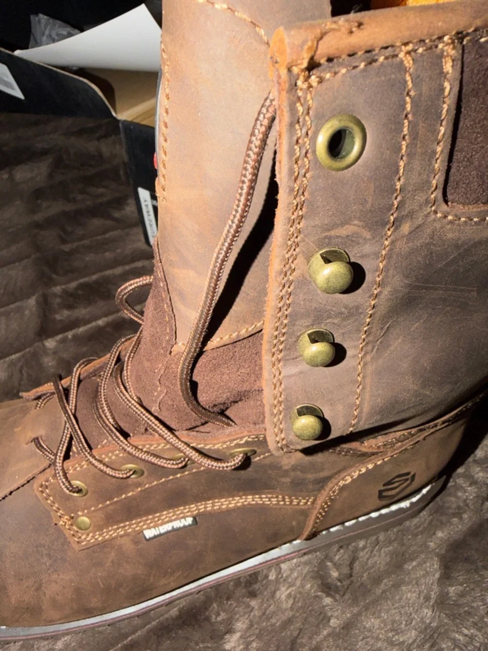 New Sureway Men's 8-inch Steel Toe Waterproof Logger Boots 1020‎